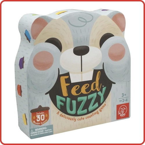 Roo Games Feed Fuzzy Board Game 2-4 Players Ages 3+