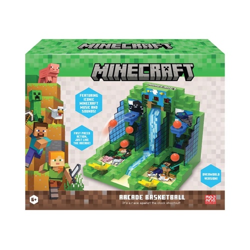 Minecraft: Arcade Basketball Tabletop Family Game 1-2 Players Ages 6+