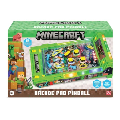 Minecraft Arcade Pro Pinball Overworld Electronic Game for Ages 6+