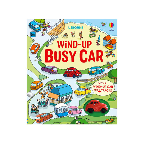 Usborne Wind-Up Busy Car by Fiona Watt Childrens Book (USB044338)