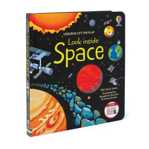 Usborne Lift-the-Flap Look Inside Space Childrens Book