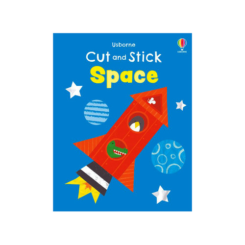Usborne Cut & Stick Space by Jessica Greenwell Childrens Book (USB077169)
