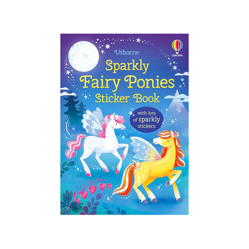 Usborne Sparkly Fairy Ponies Childrens Sticker Book (USB409572)