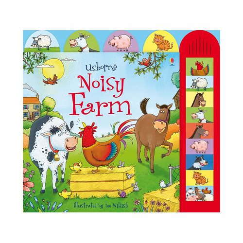 Usborne Noisy Farm Big Board Book with Sound Panel (USB524540)