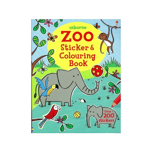 ZOO STICKER & COLOURING BOOK (USB584339)