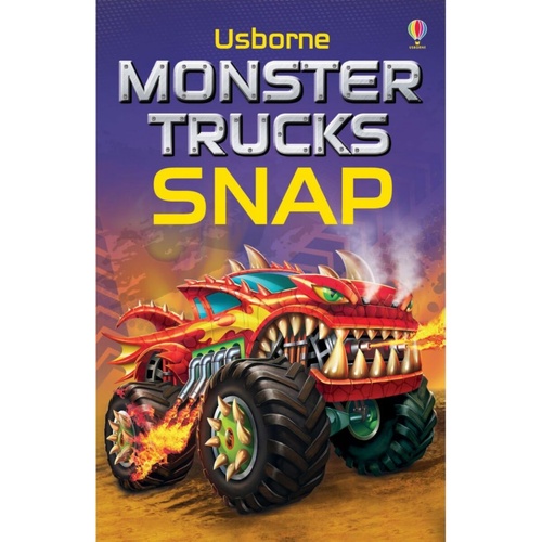 Usborne Monster Trucks Snap Card Game for Ages 3+