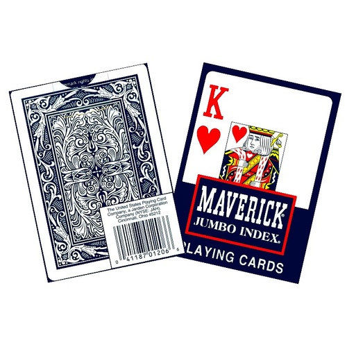 Maverick Poker Jumbo Index Poker Playing Cards Deck USP01206
