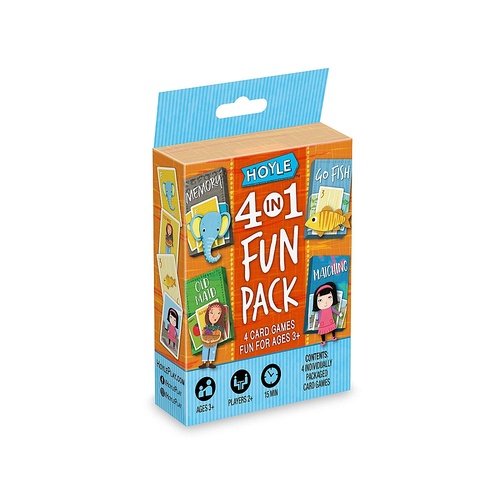 Hoyle 4 In 1 Card Games Fun Pack Children Card Game USP02417