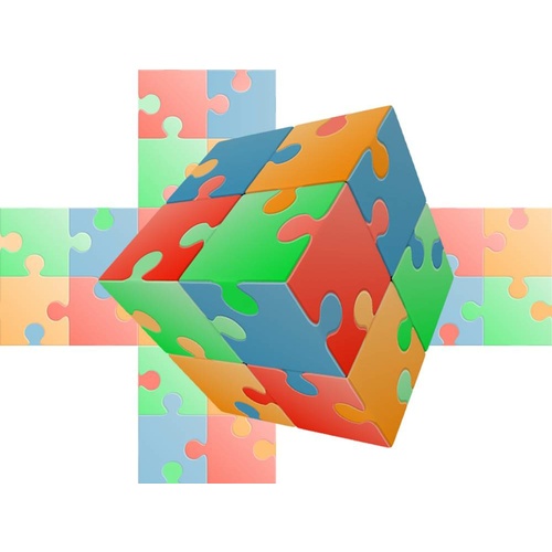V-CUBE JIGSAW 2x2 FLAT (VCU000470)