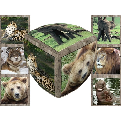 V-CUBE WILD ANIMALS 2x2 PILLOW (VCU001880)