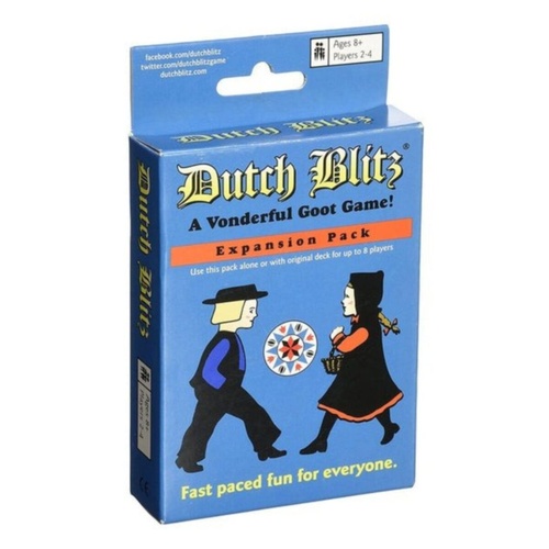Dutch Blitz: Family Card Game Blue 2-4 Players Ages 8+