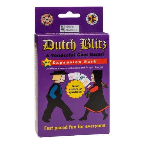 Dutch Blitz: Family Card Game Purple 2-4 Players Ages 8+