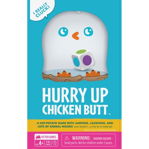 Exploding Kittens Hurry Up Chicken Butt Board Game 2-6 Players