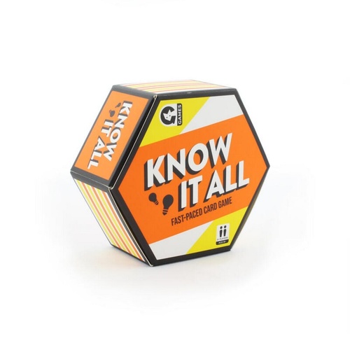 Hexagon: Know It All Fast-Paced Card Game 2+ Players Ages 8+