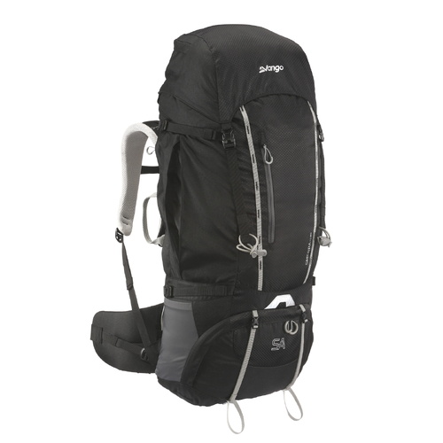 Vango Sherpa 70L + 10L 2.56kg Camping & Hiking Rucksack - Black/Grey