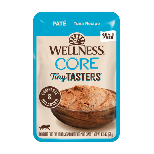 Wellness Core Adult Tiny Tasters Pate Wet Cat Food Tuna Recipe 50g x 12