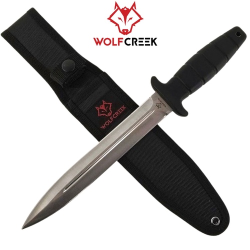 Wolf Creek Double Edge Pig Sticker Knife Rubber Handle 350mm (WC-3864)