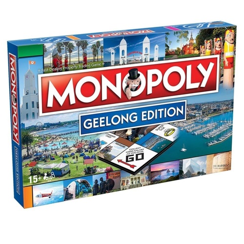 Monopoly: Geelong Edition Family Board Game 2-6 Players Ages 8+