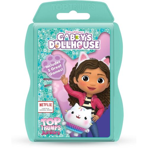 Top Trumps Juniors Gabbys Dollhouse Card Game 2+ Players Ages 4+ (WMA006617)