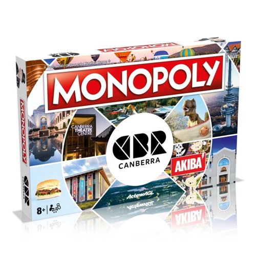 Monopoly City Edition: Canberra Board Game 2-6 Players Ages 8+