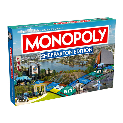 Monopoly Shepparton Edition Board Game 2-6 Players Ages 8+ (WMA007720)