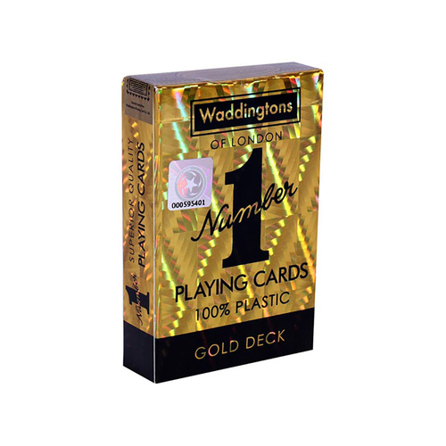 Waddingtons of London Number 1 Playing Cards Plastic Gold Deck (WMA029391)