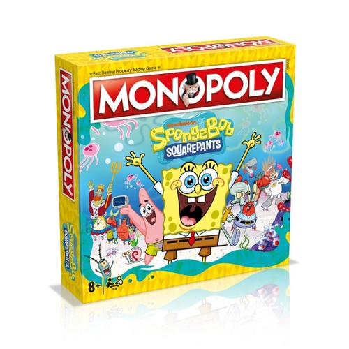 Monopoly: Spongebob Squarepants Board Game 2-6 Players Ages 8+
