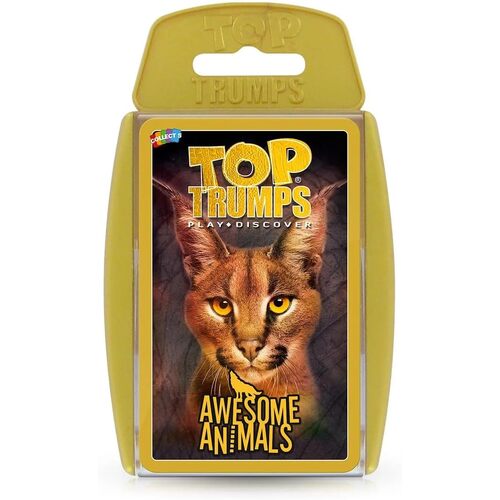 Top Trumps Awesome Animals Card Game 2+ Players Ages 6+ (WMA044066)