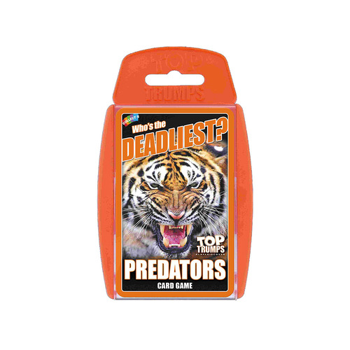 Top Trumps Deadliest Predators Card Game 2+ Players Ages 6+ (WMA044271)