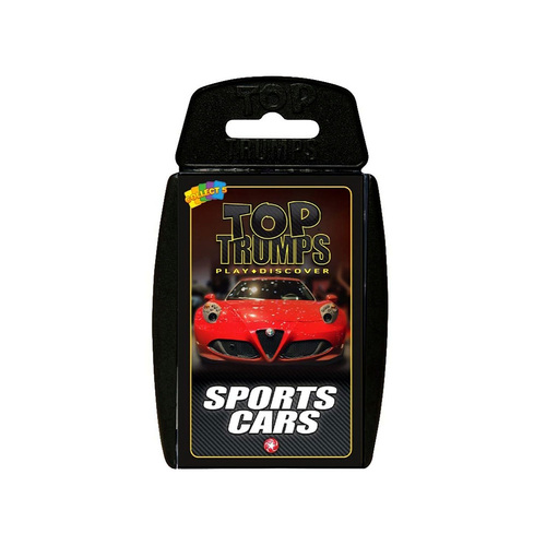 Top Trumps Sports Cars Card Game 2+ Players Ages 6+ (WMA044325)
