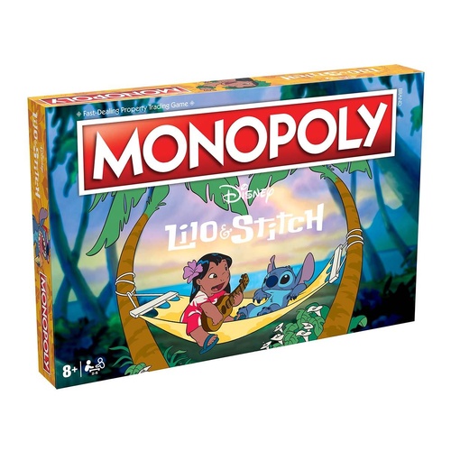 Monopoly: Lilo & Stitch Family Board Game 2-6 Players Ages 8+