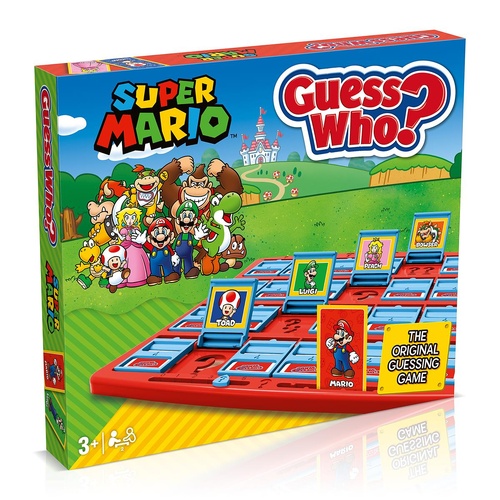 Super Mario Guess Who? Classic Face Guessing Game 2+ Players Ages 6+