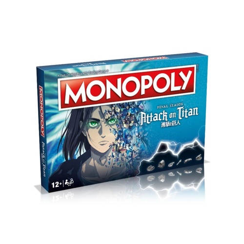 Monopoly: Attack on Titan Board Game 2-6 Players Ages 12+