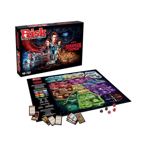 Winning Moves Risk Stranger Things Board Game 2-5 Players Ages 10+ (WMA056540)