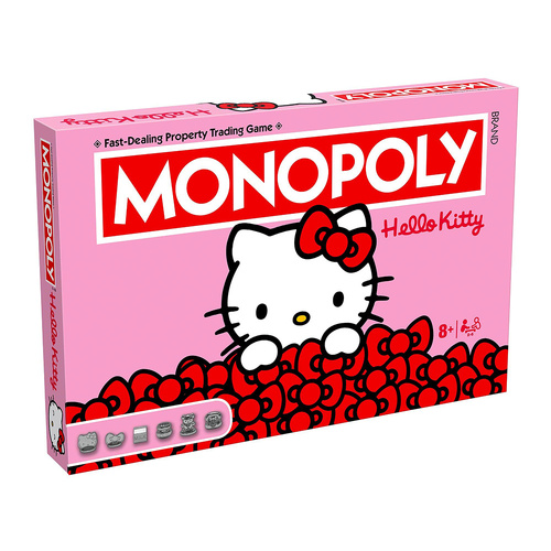 Monopoly Hello Kitty Board Game 2-6 Players Ages 8+ (WMA058018)
