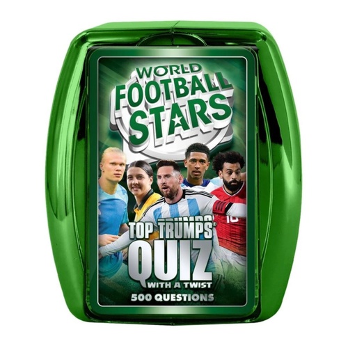 Top Trumps Quiz: World Football Stars Card Game Green 2+ Players