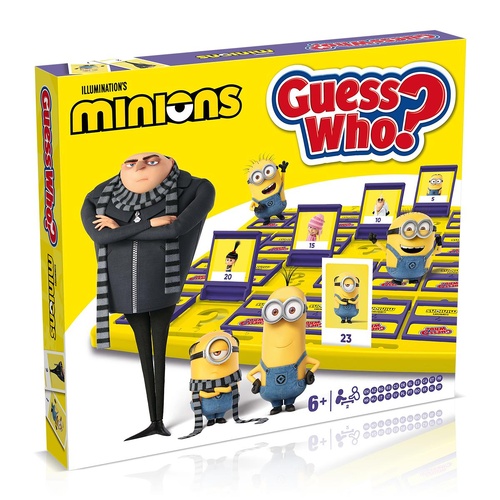 Minions Guess Who? Fun Family Classic Guessing Game 2+ Players Ages 6+