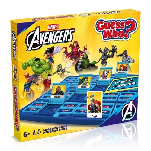 Guess Who? Marvel Avengers Comic Guessing Game 2-Players Ages 6+