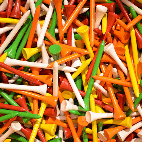 Wooden Golf Tees 8cm - 100 Pack