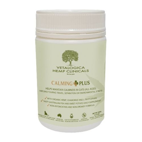 Vetalogica Hemp Clinicals Calming Plus Cat Supplement 100g