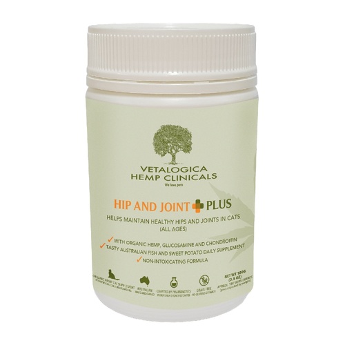Vetalogica Hemp Clinicals Hip & Joint Plus Cat Supplement 100g