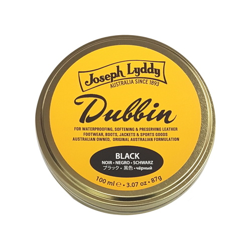 Joseph Lyddy Dubbin Leather Waterproofer & Softener Black 100ml