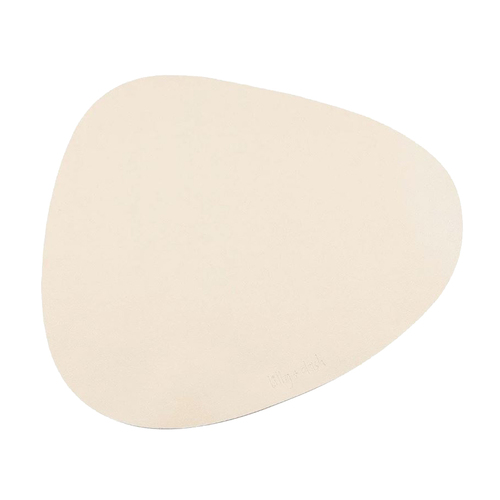 Lilly + Dash Vegan Leather Slip Free Placemat for Pet Bowl Sand