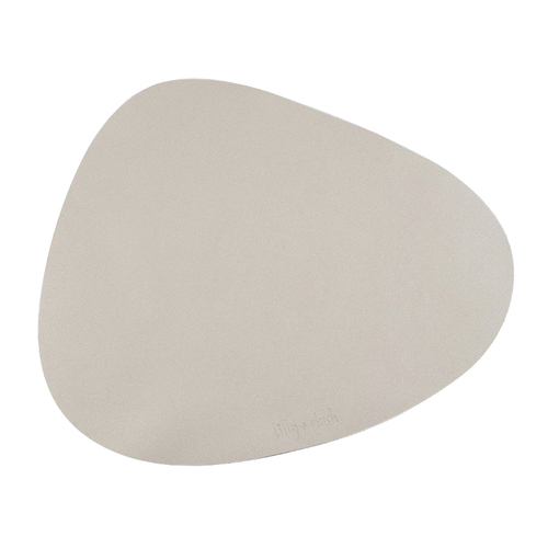 Lilly + Dash Vegan Leather Slip Free Placemat for Pet Bowl Slate