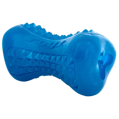 Rogz Yumz Treat Dispensing Dog Chew Toy Blue Large