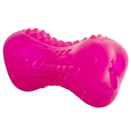 Rogz Yumz Treat Dispensing Dog Chew Toy Pink Large